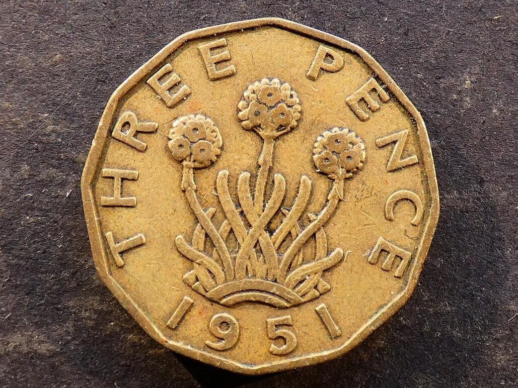 Threepence, 1951.