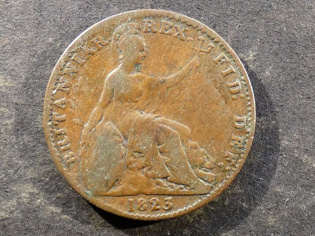 Farthing, 1823, Arabic 1.