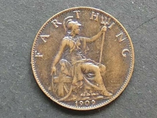 Farthing, 1909.