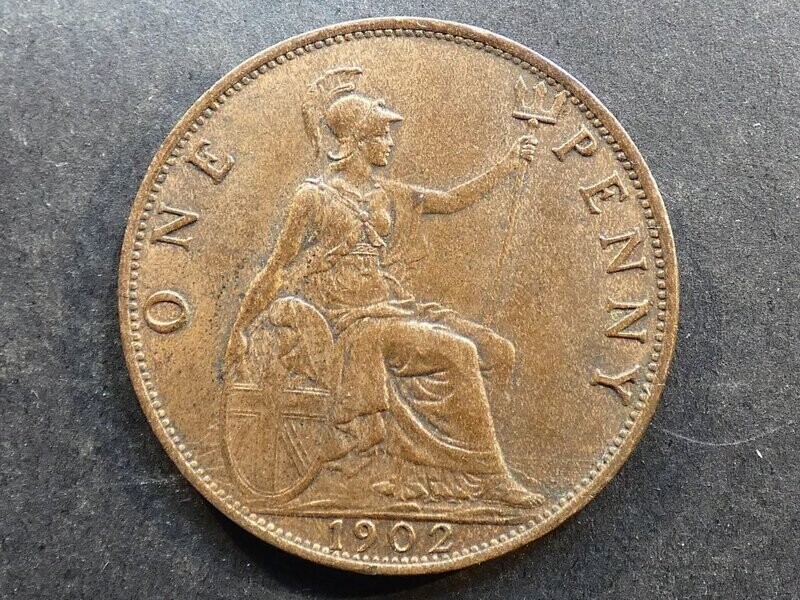 Penny, 1902, low tide.
