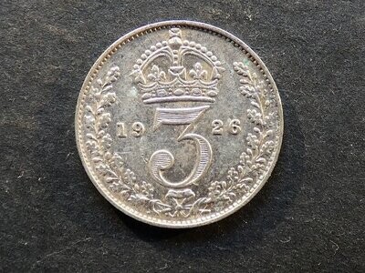 Threepence, 1914, currency issue.