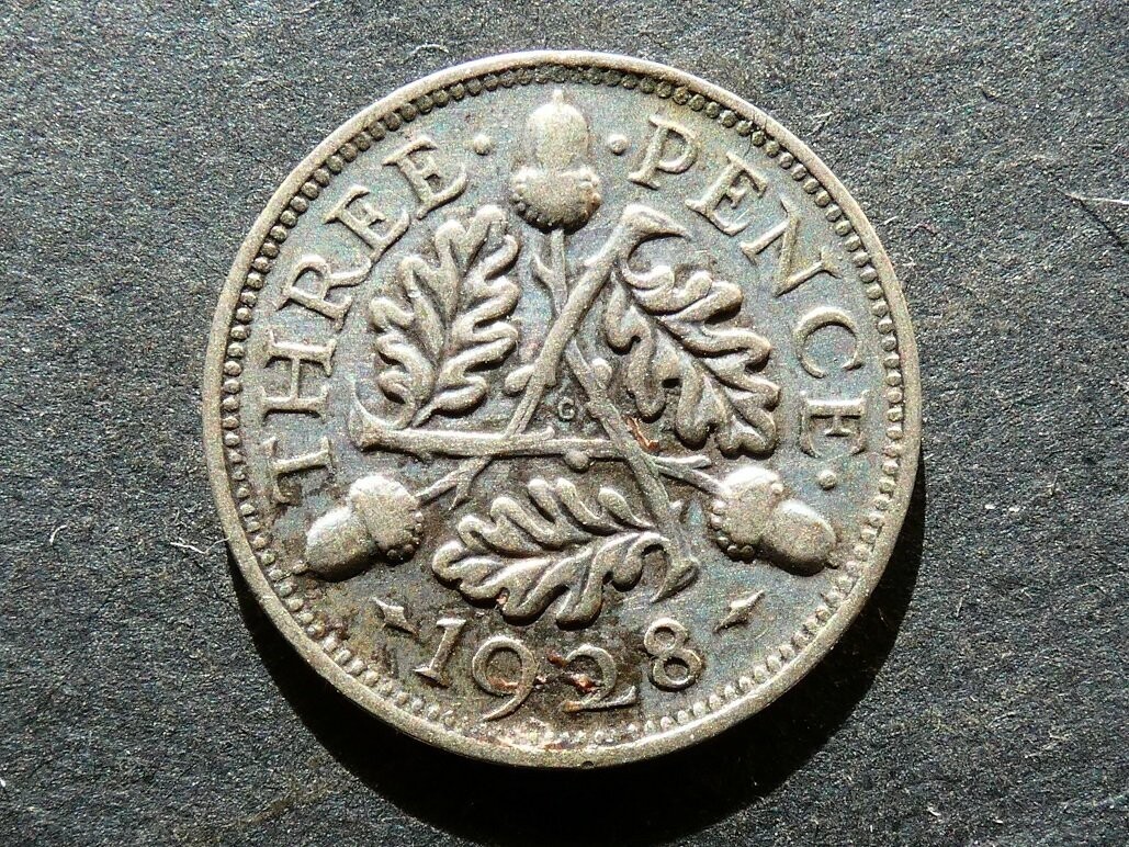 Threepence, 1928.