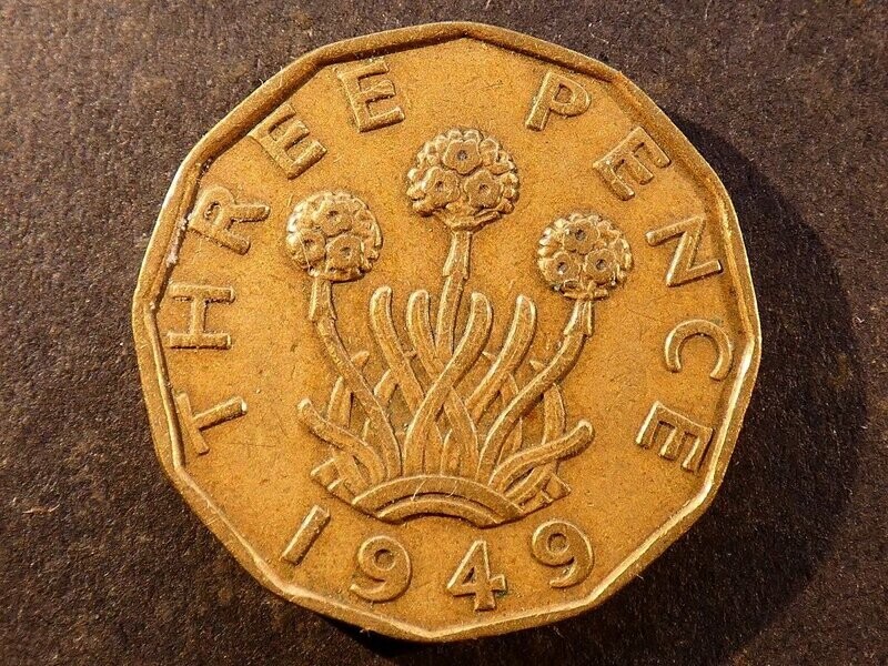 Threepence, 1949.