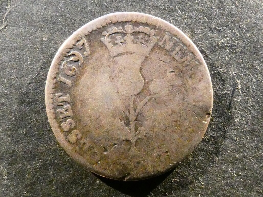Scotland, William II (III of England), 5 Shillings, 1697
