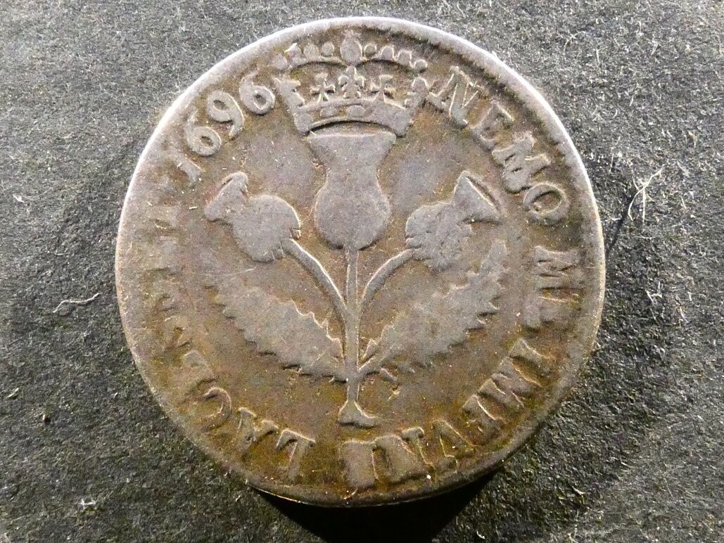 Scotland, William II (III of England), 5 Shillings, 1696
