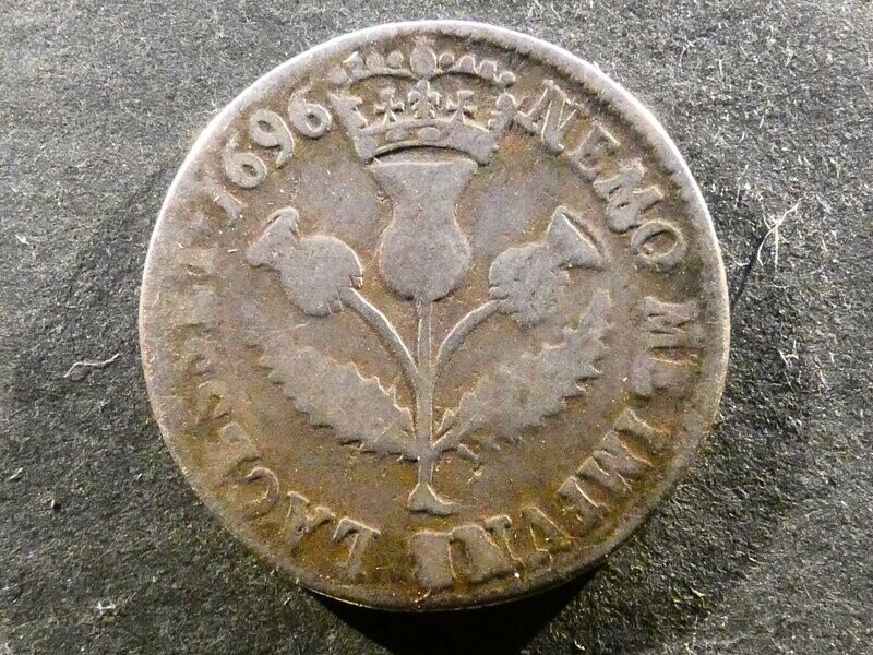 Scotland, William II (III of England), 5 Shillings, 1696
