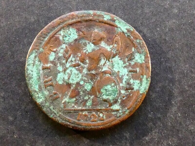 Halfpenny, 1722.