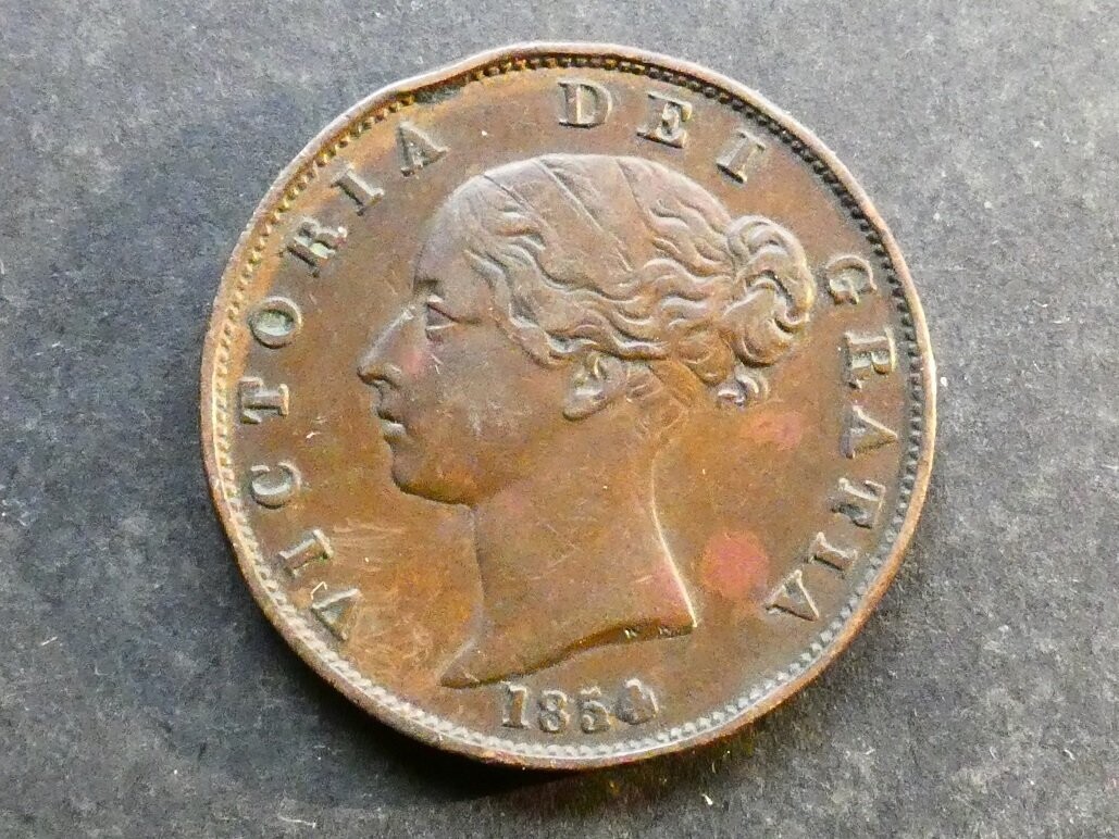Halfpenny, 1854.