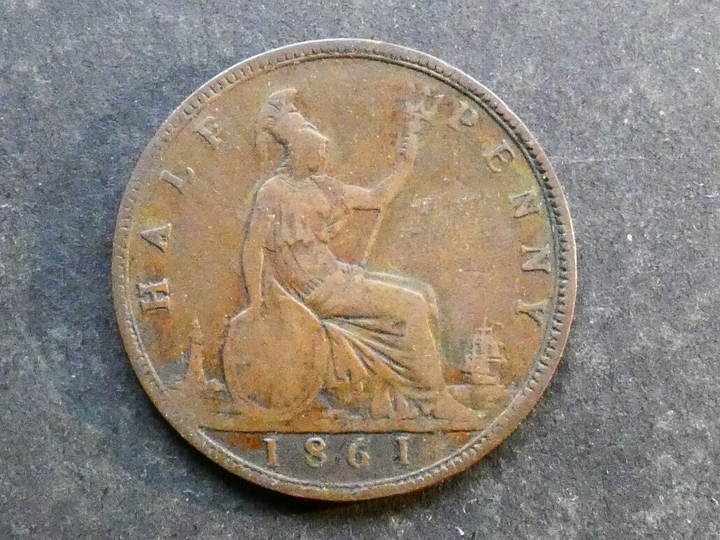 Halfpenny, 1861.