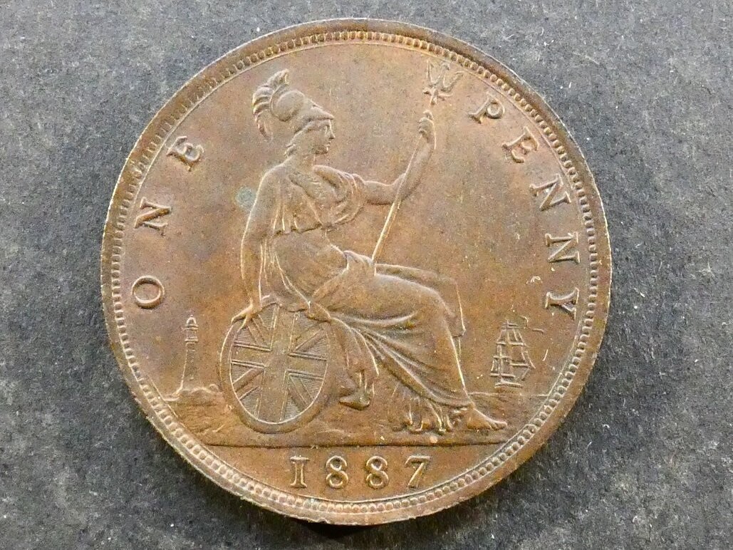 Penny, 1887.