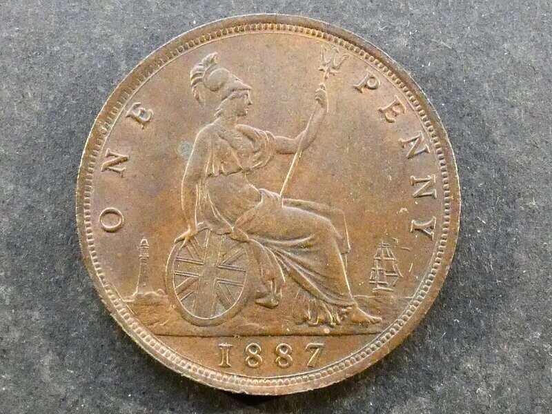 Penny, 1887.