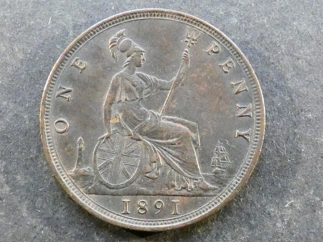 Penny, 1891.