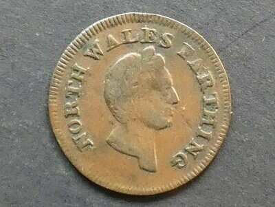 18th Century Farthing, Wales, North Wales, 1793, DH-18
