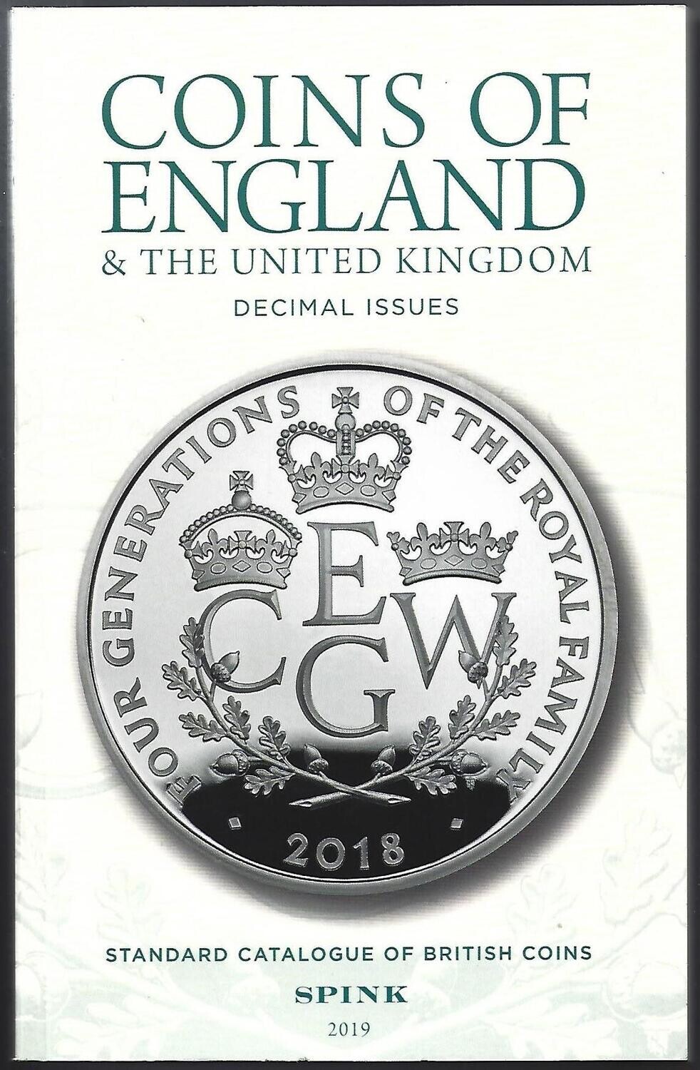 British; Spink & Son, "Coins of England and the United Kingdom - Decimal Issues", 2019.