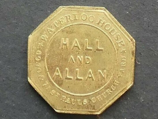 Advertising piece, London, Hall & Allan
