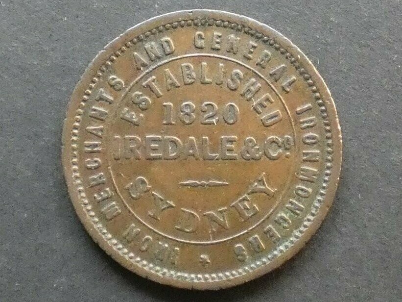 Australia, 1d token, New South Wales, ND(1862), Iredale & Co., Sydney