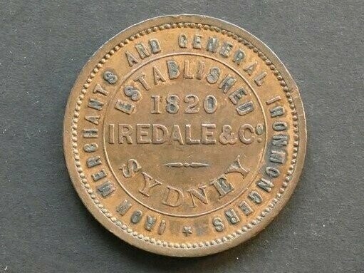 Australia, 1d token, New South Wales, ND(1862), Iredale & Co., Sydney