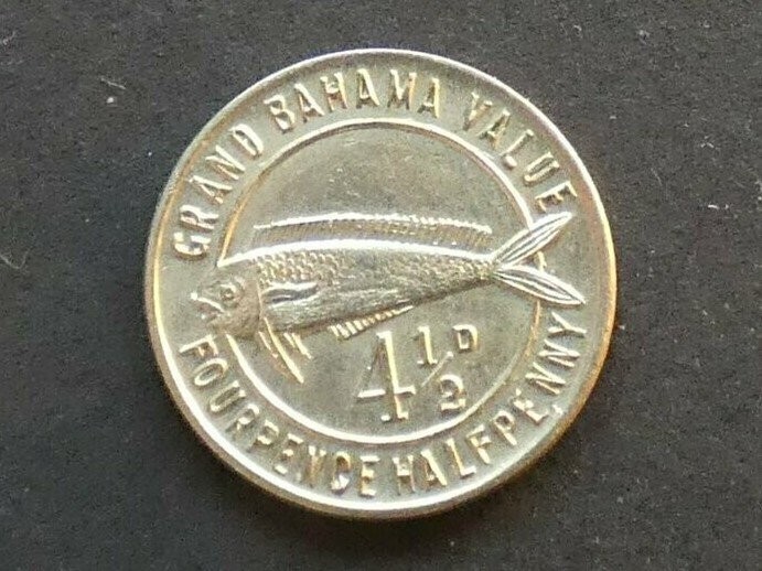 Bahamas, Casino token, Grand Bahama Club, 4½d, ND(1950)
