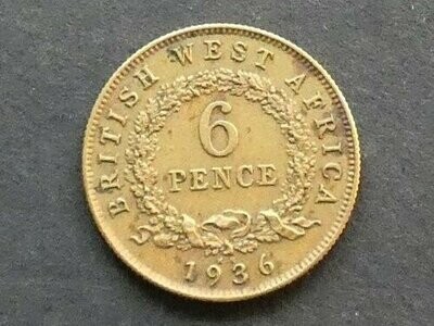British West Africa, Sixpence, 1936KN