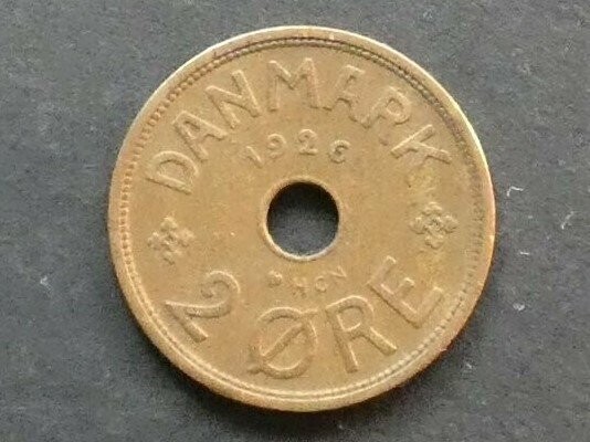 Denmark, 2 Øre, 1926