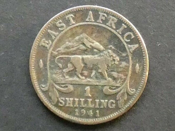 East Africa, Shilling, 1941 I, type II
