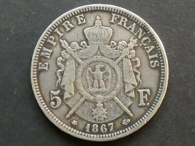 France, 5 Francs, 1867A