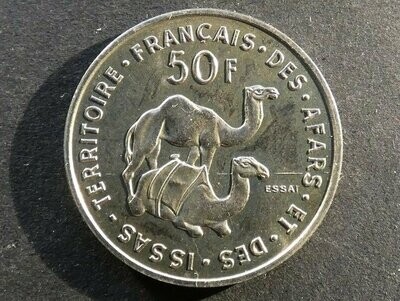 French Afars & Issas, 50 Francs, 1970, ESSAI