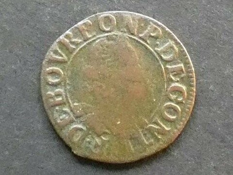 French States, Chateau-Renaud, Francois de Bourbon, Double Tournois, ND(1605-14)