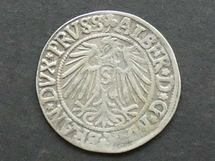 German States, Prussia, Albert, Groschen, 1542
