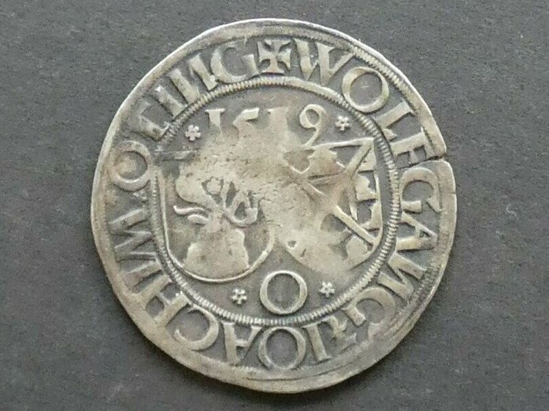 German States, Ottingen, Wolfgang I & Joachim, Batzen, 1519