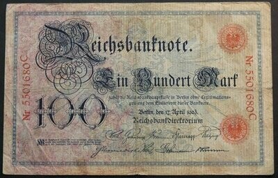 Germany, 100 Mark, 17.4.1903.