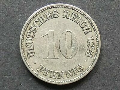 Germany, 10 Pfennig, 1873F