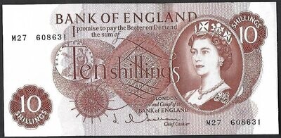 10 Shillings, Hollom, ND(1962-1966), Replacement.