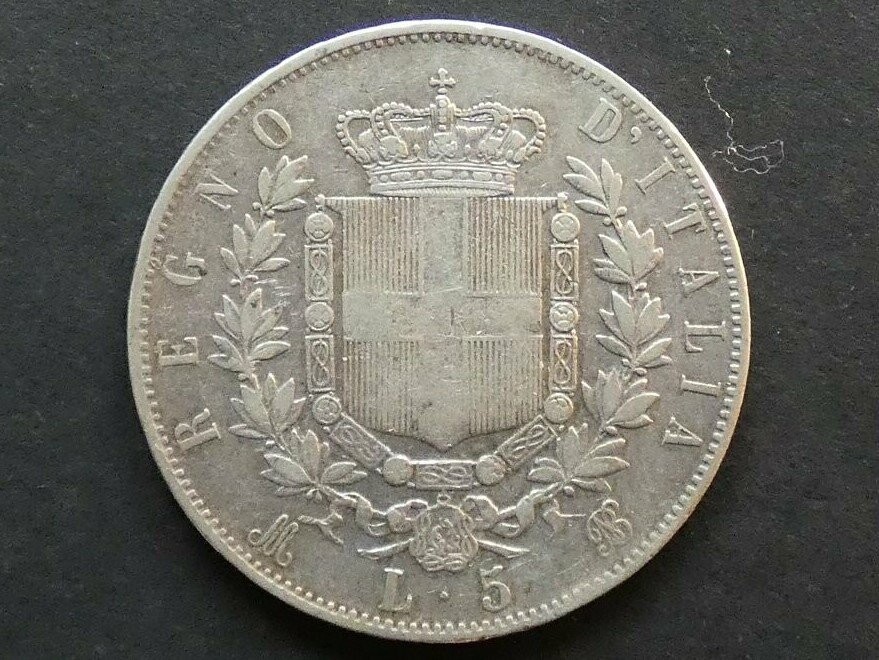 Italy, 5 Lire, 1873 M-BN