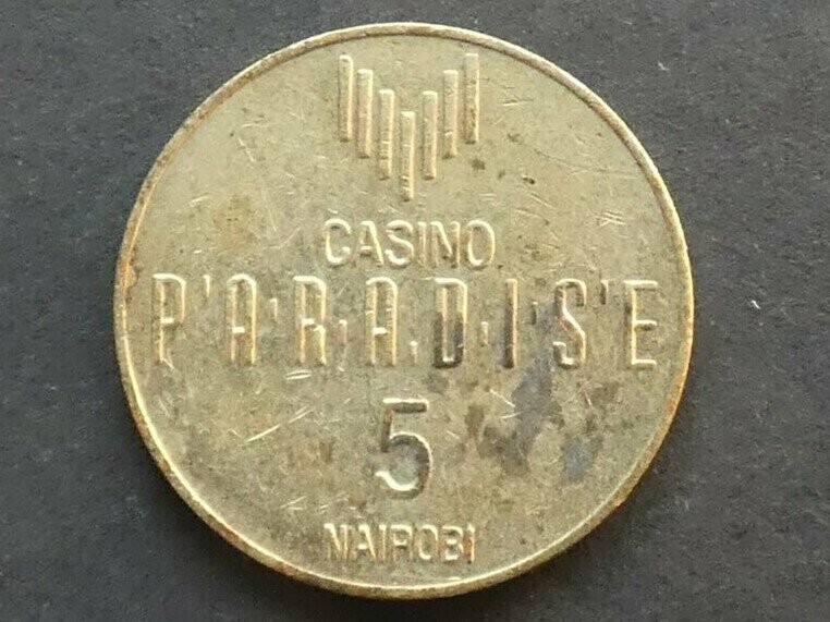 Kenya, casino token, 5 Shillings.