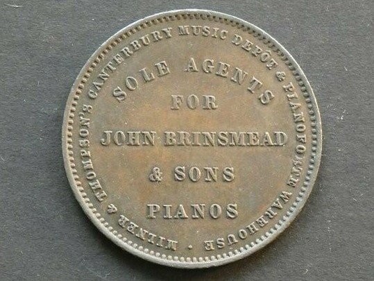 New Zealand, 1d token, Canterbury, ND(1881), Milner & Thompson