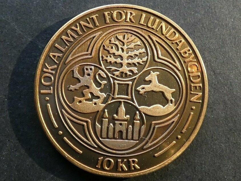 Sweden, Local token coinage, Lunda, 10 Kronor, 1979