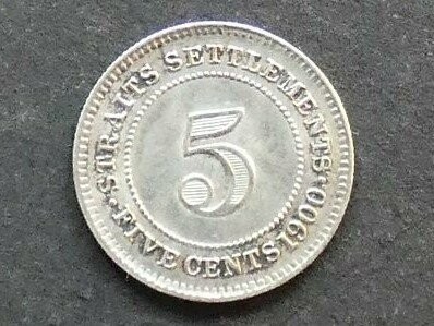 Straits Settlements, 5 Cents, 1900H