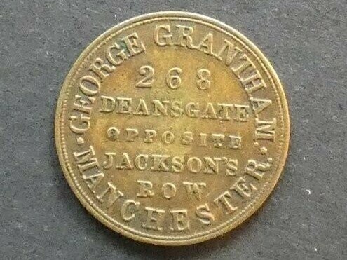 Unofficial Farthing, Lancashire, Manchester, George Grantham, Bell-3300b