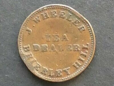 Unofficial Farthing, Staffordshire, Brierley Hill, James Wheeler, Bell-1200