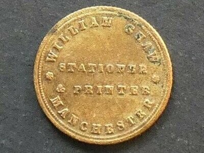 Unofficial Farthing, Lancashire, Manchester, William Shaw, Bell-3550