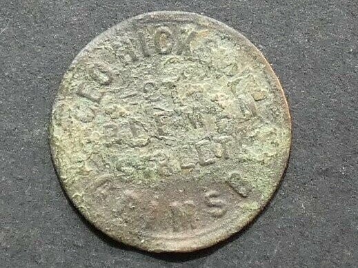 Unofficial Farthing,  Lincolnshire, Grimsby, Geo. Hisckson, not in Bell