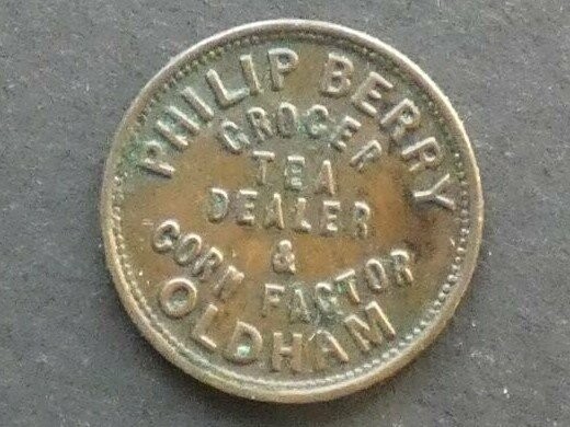 Unofficial Farthing, Lancashire, Oldham, Philip Berry, Bell-4151