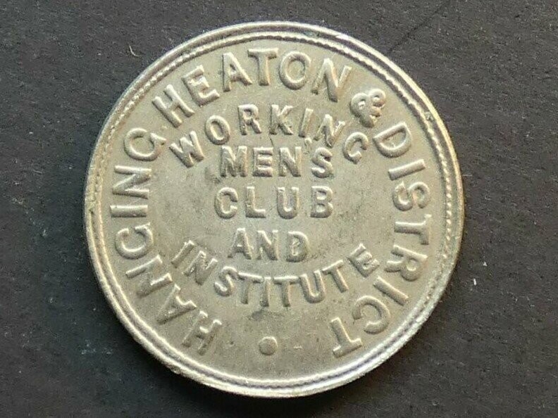 Working Men's club, Yorkshire, Hanging Heaton & District, 6d