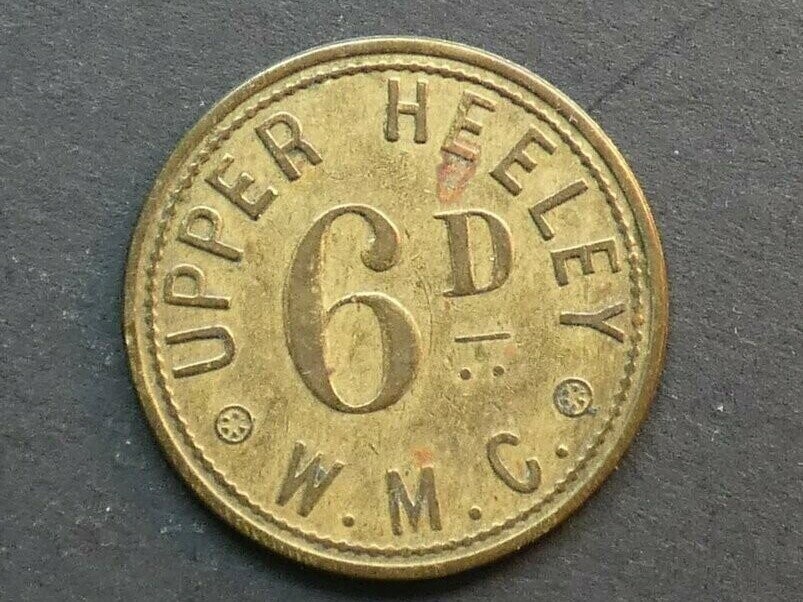 Working Men's club, Yorkshire, Upper Heeley, 6d