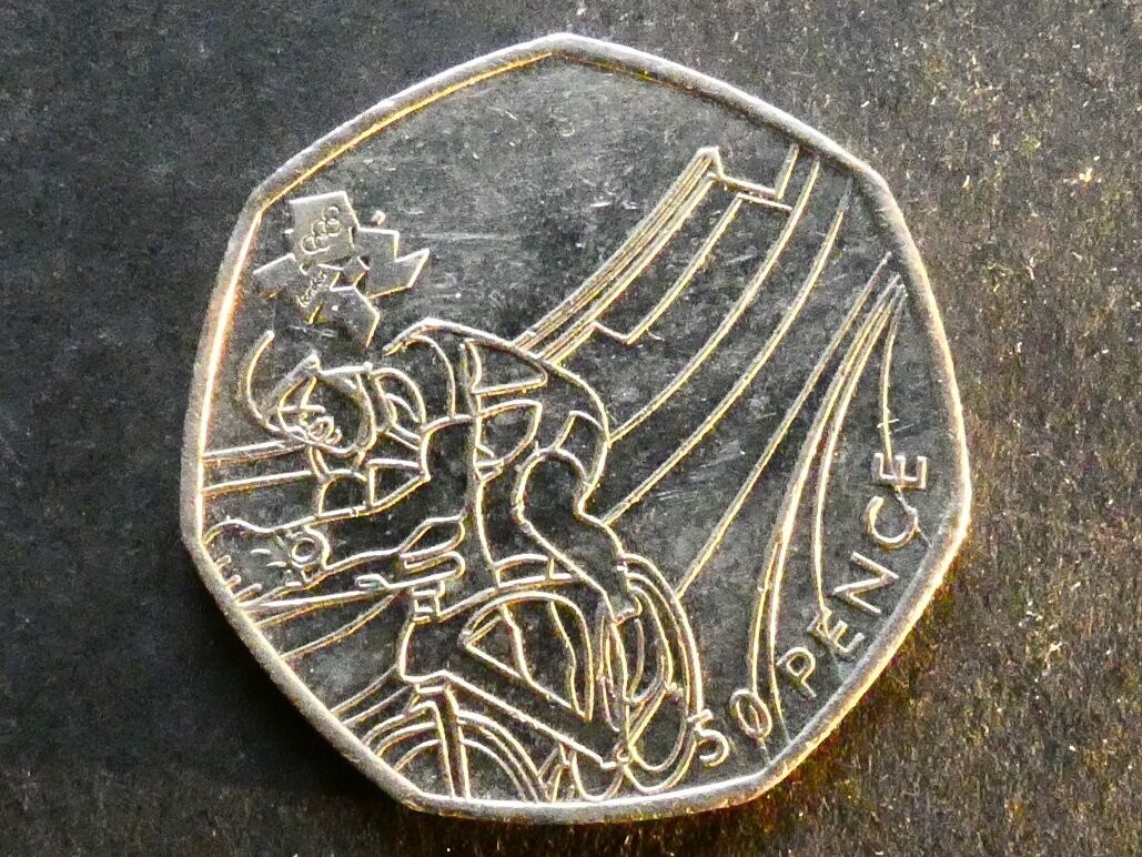 50p, 2011, London 2012 Olympics - Cycling.