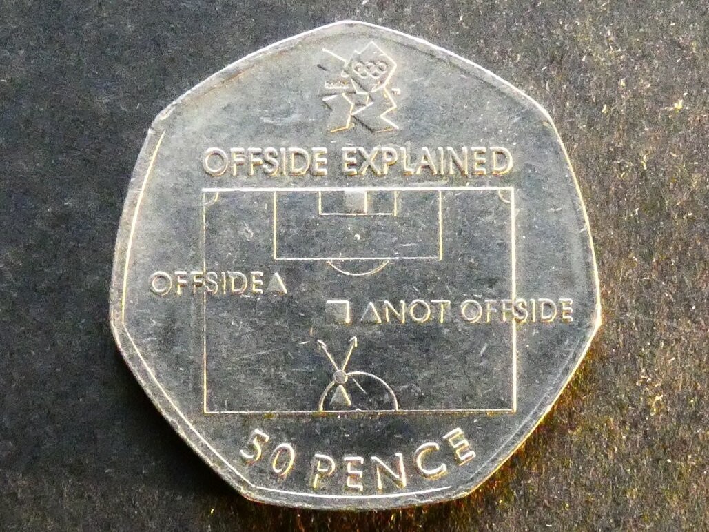 50p, 2011, London 2012 Olympics - Football.