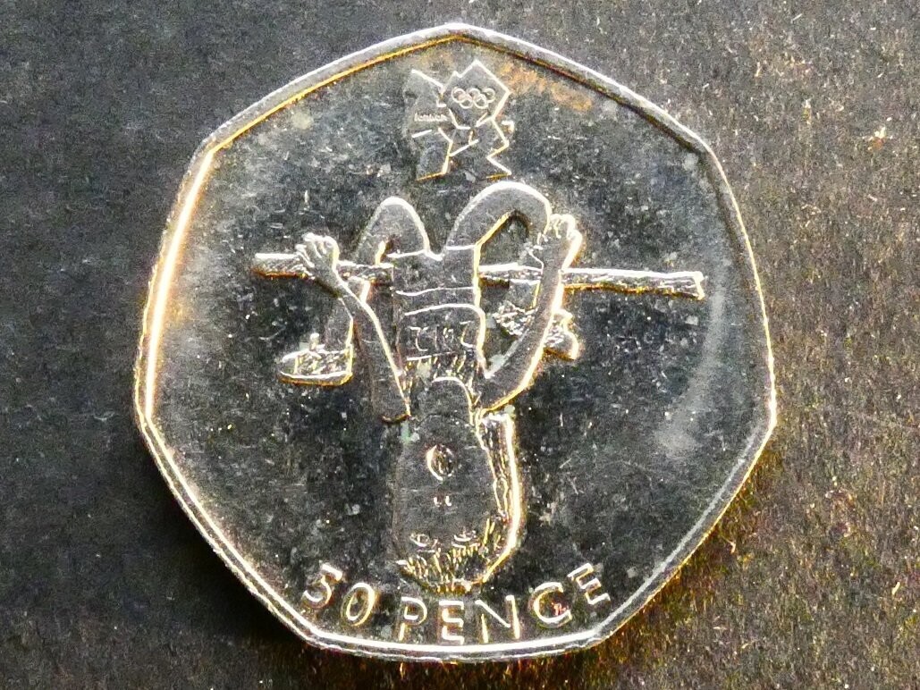 50p, 2011, London 2012 Olympics - Athletics.