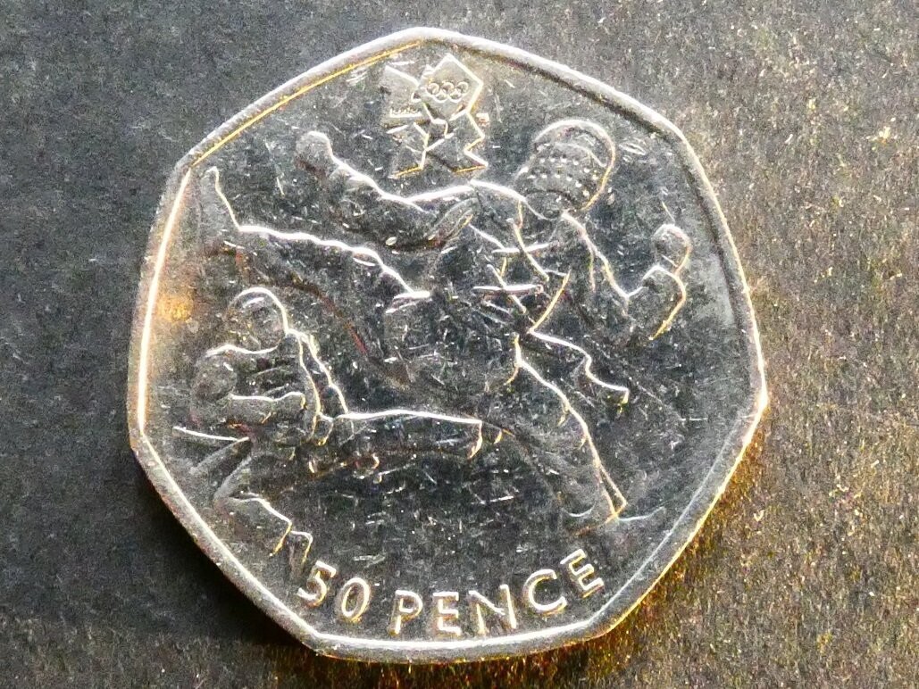 50p, 2011, London 2012 Olympics - Taekwondo.