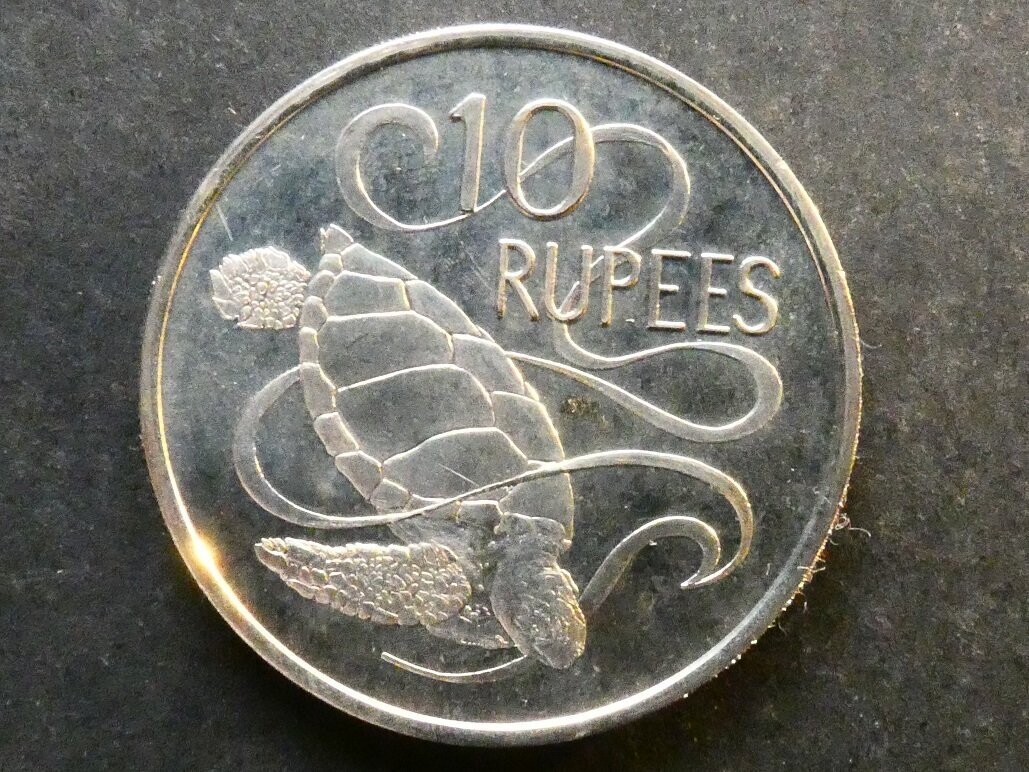 Seychelles, 10 Rupees, 1974